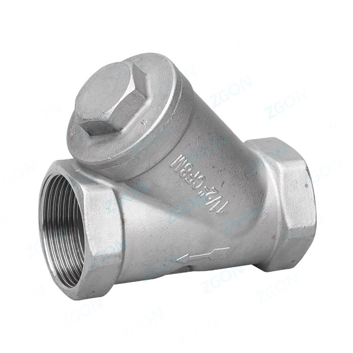 Y-shaped internal thread filter