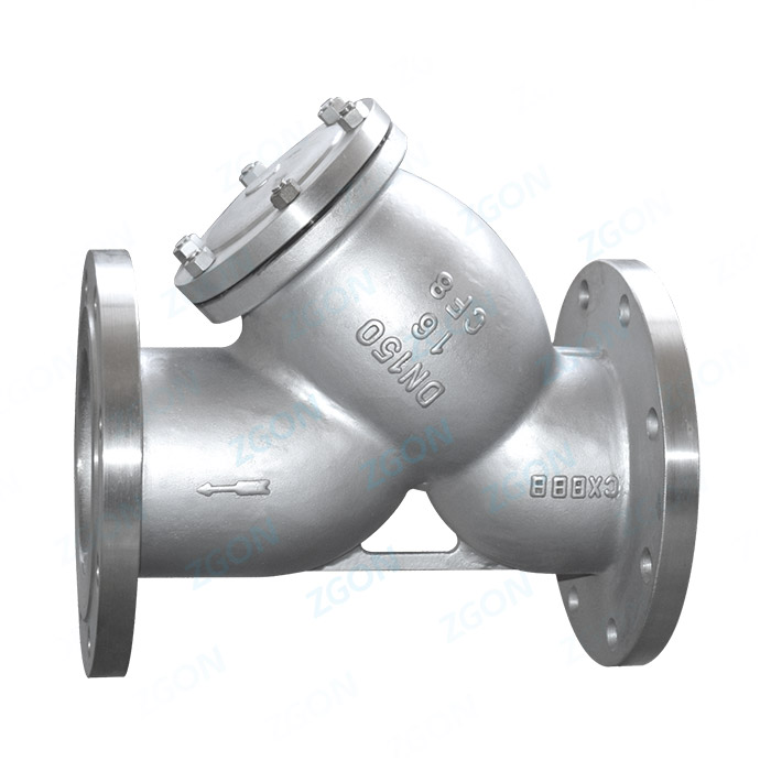 Y-shaped flange filter