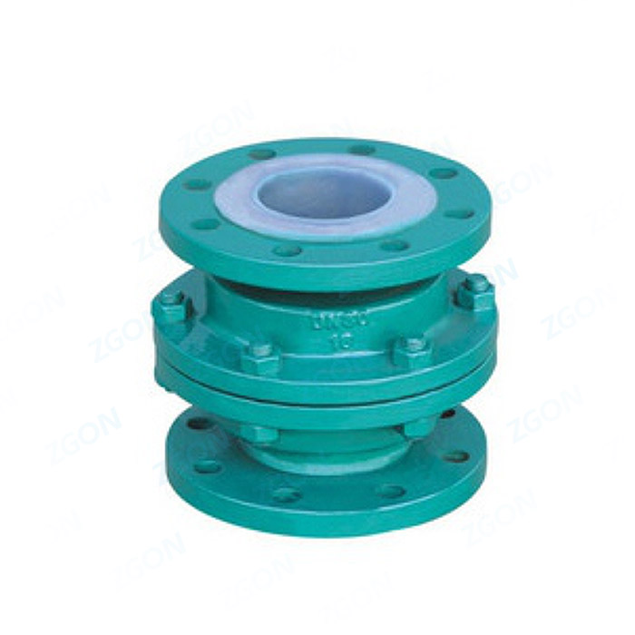 Fluorine lined check valve