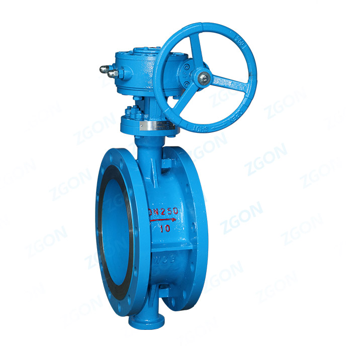 Worm gear flange butterfly valve