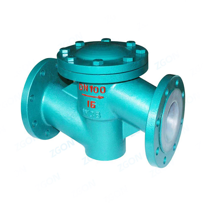 Flange-lined check valve