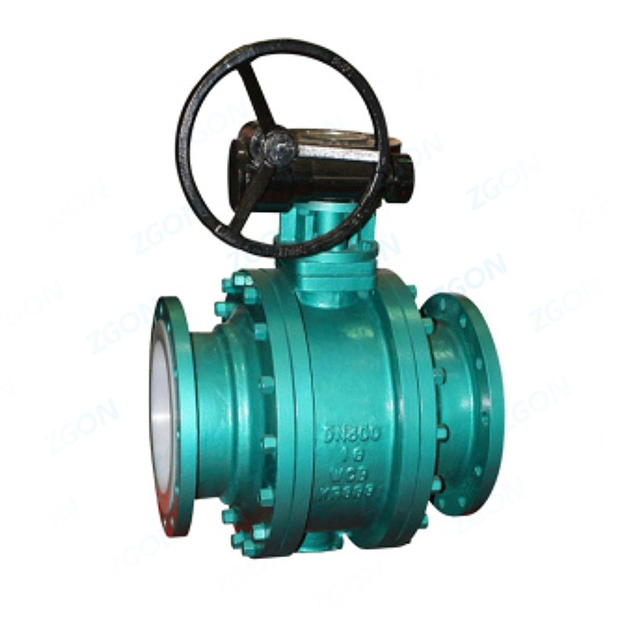 Fluorine lined flange ball valve