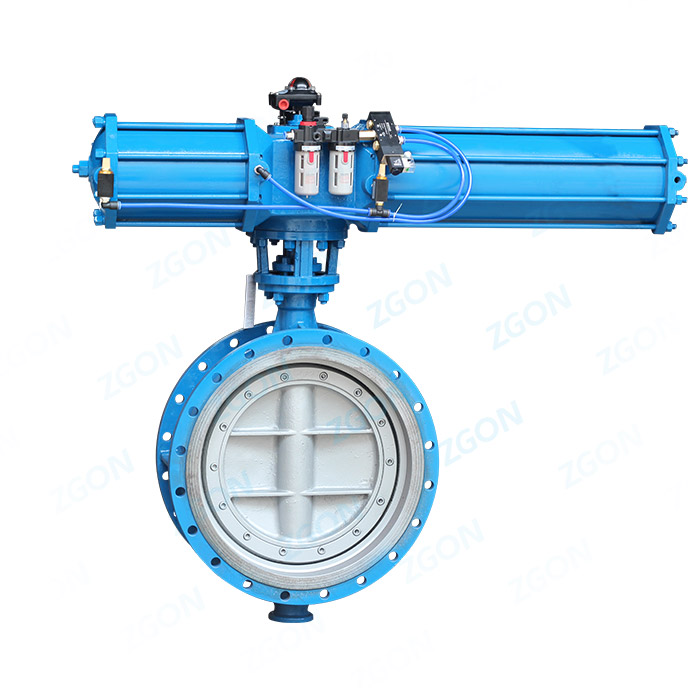 Pneumatic flange butterfly valve