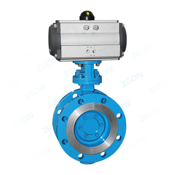 Pneumatic clamp butterfly valve