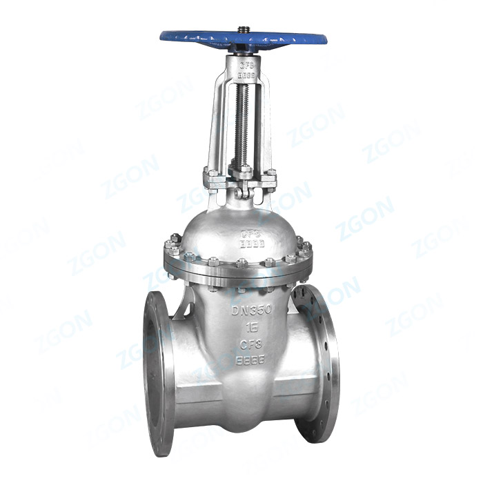 Large diameter flange gate valve