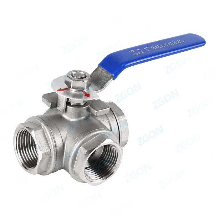Three way ball valve