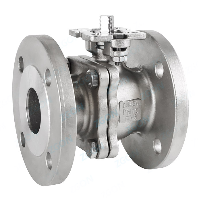 High platform German standard flange ball valve