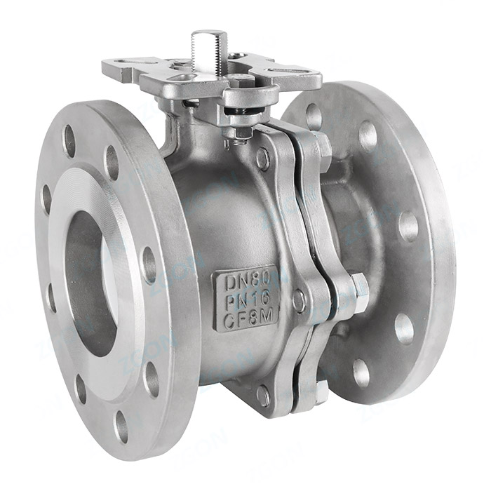 High platform American standard flange ball valve