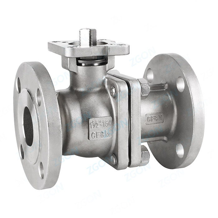 High platform American standard flange ball valve
