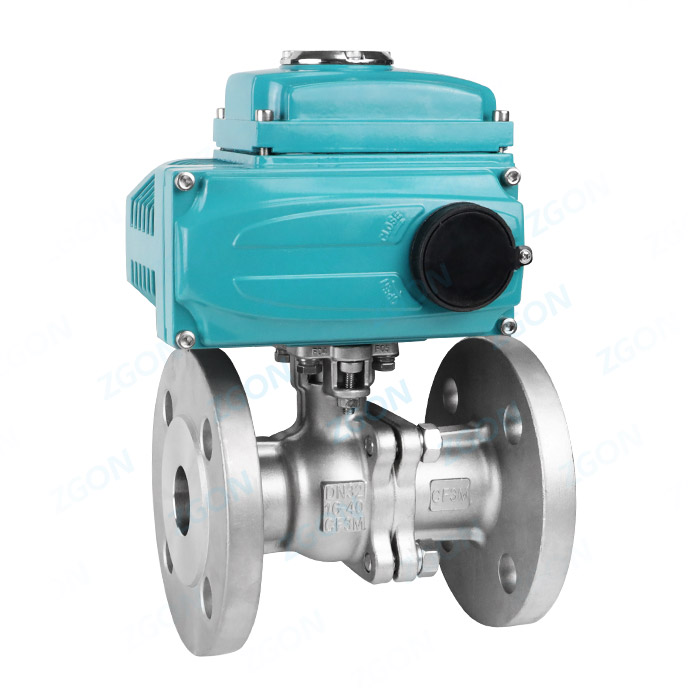 Electric national standard high platform flange ball valve