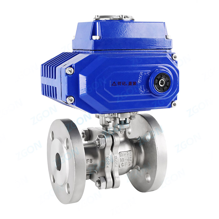 Electric national standard high platform flange ball valve
