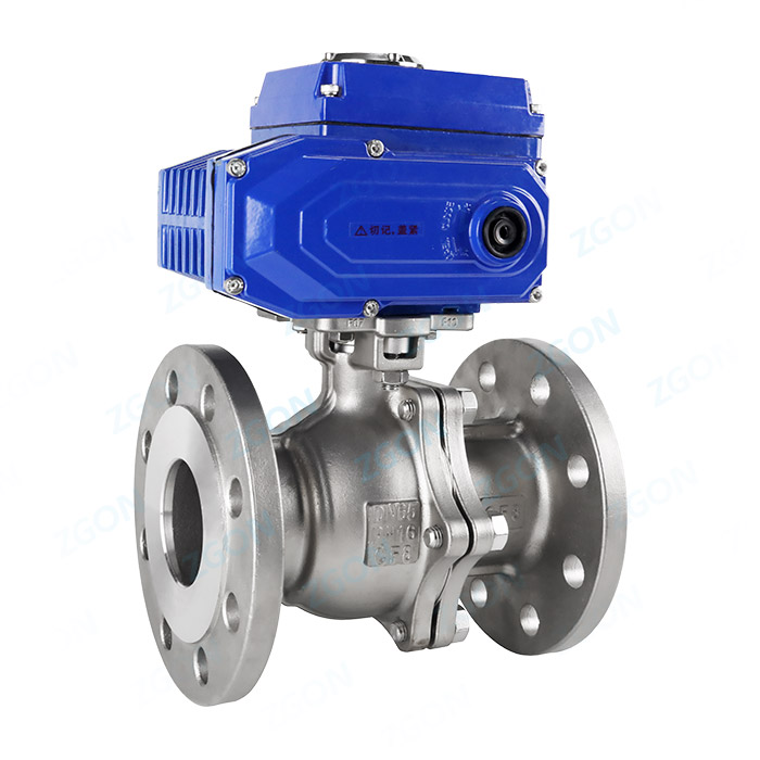 Electric national standard high platform flange ball valve