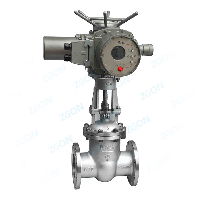 Electric flange gate valve