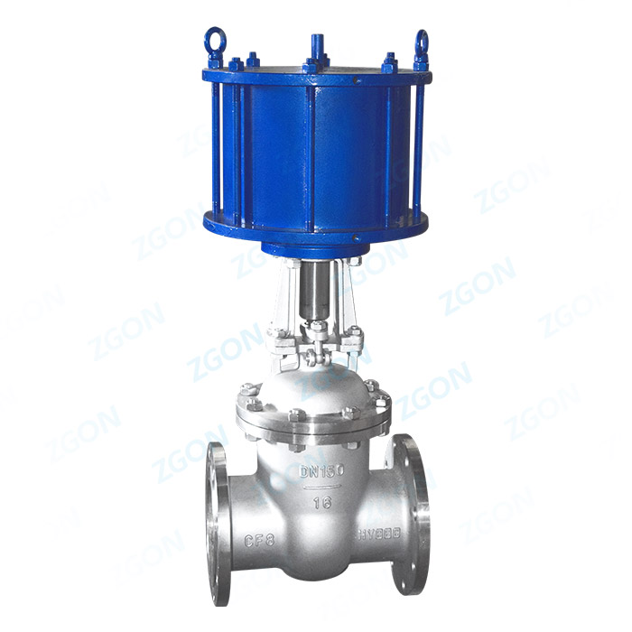 Pneumatic gate valve